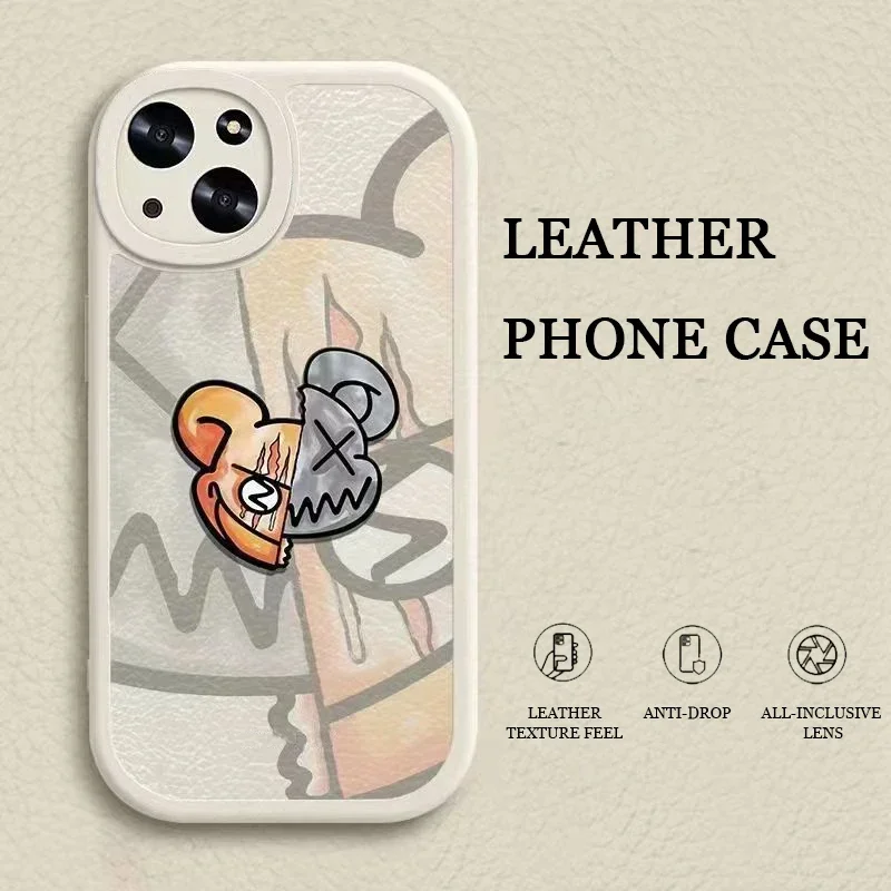 For Funda iphone 15 14 13 12 11 Pro 15Pro 14Pro Max 7 8 Plus X XR XS Max XSMax SE 2020 2022 Case Cover Luxury Leather Phone Case