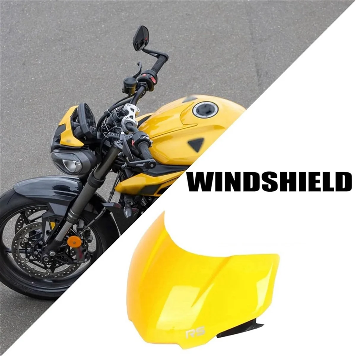 For Street Triple 765RS 765 Moto2 2023 2024 Windshield Sport Screen Deflector