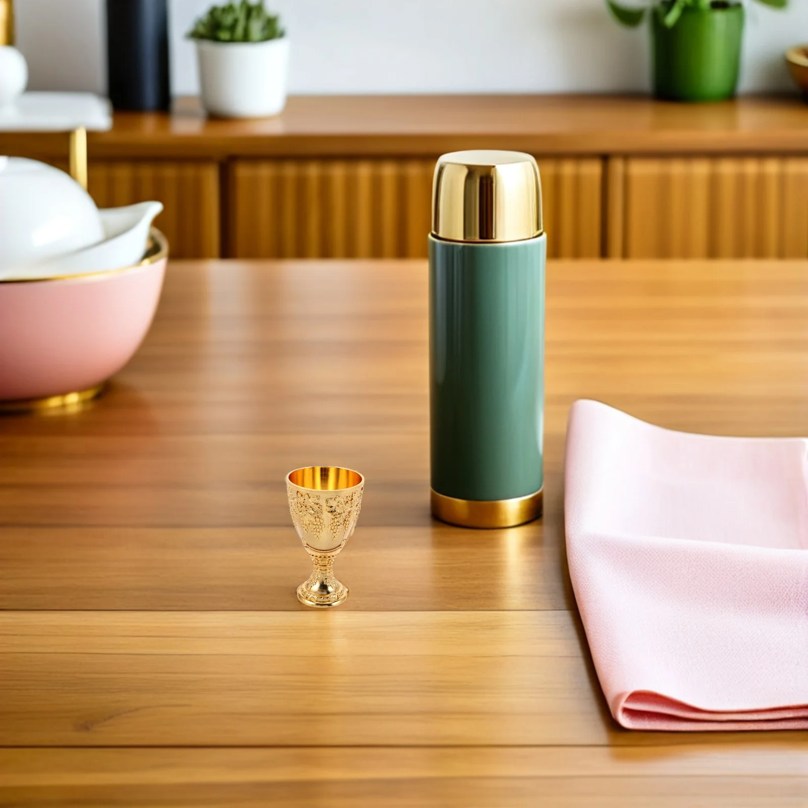 

2Pcs Retro Zinc Alloy Chalice Goblet Set Embossed Flower Pattern Ideal for Weddings Parties and Elegant Dinner Events