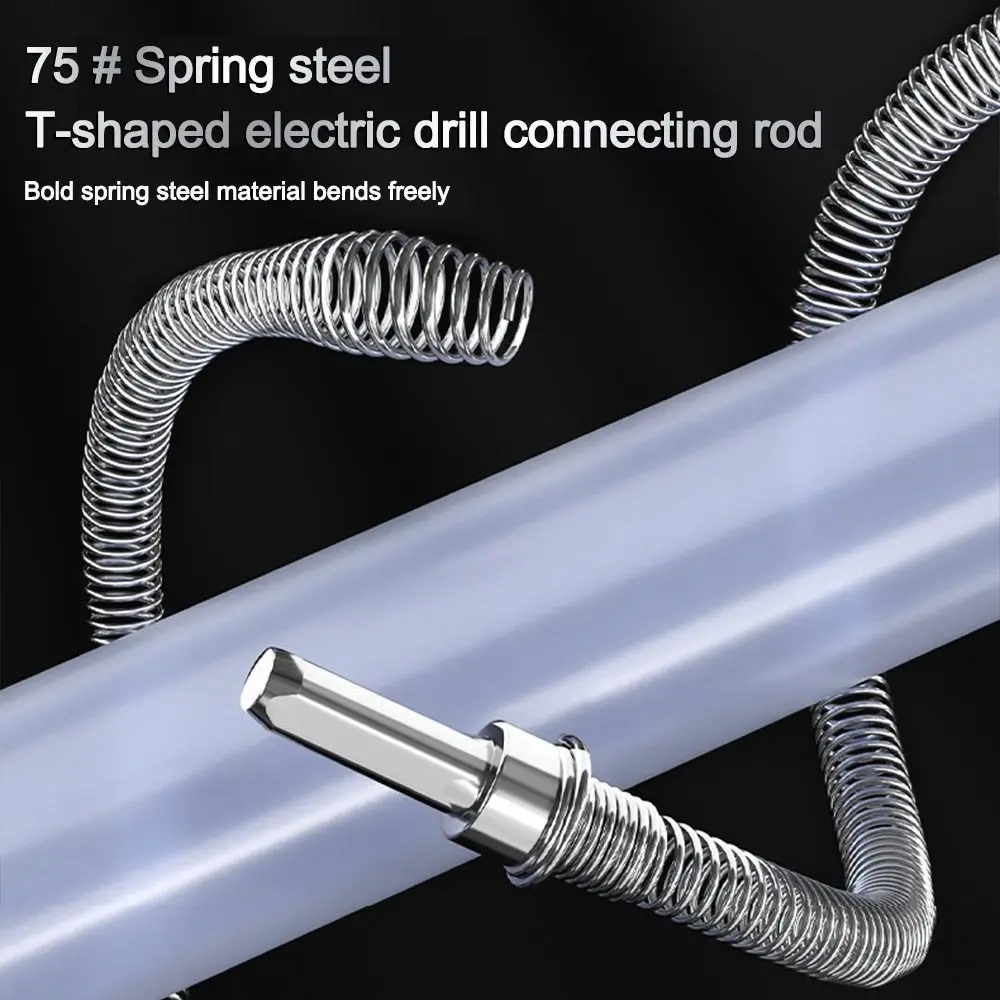 

Электрическая дрель 1-5 м, дренажная дноуглубительная пружина, прочная утолщенная пружина, разблокировка канализационных труб, очиститель раковины, инструмент для выемки канализации