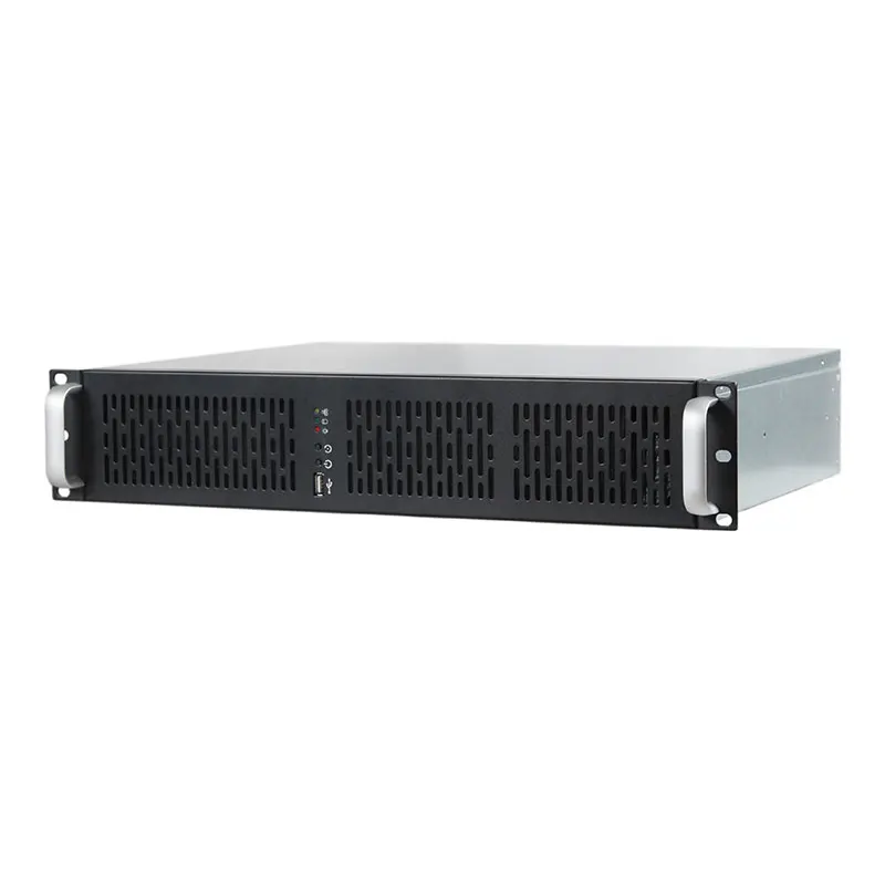 2U Server Chassis 330MM Short Dustproof Case Support Standard PC Power Supply MATX Motherboard Monitoring Server