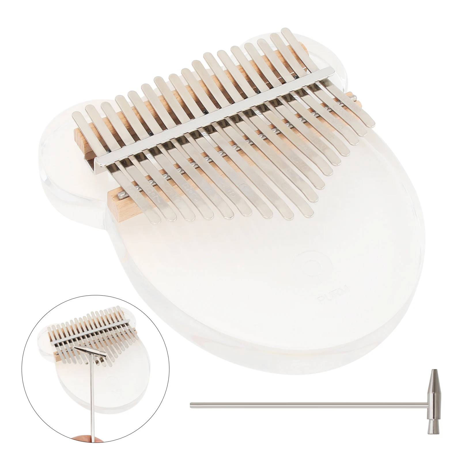 

17-клавишное пианино с колпачком и молоточком для настройки клавишных инструментов