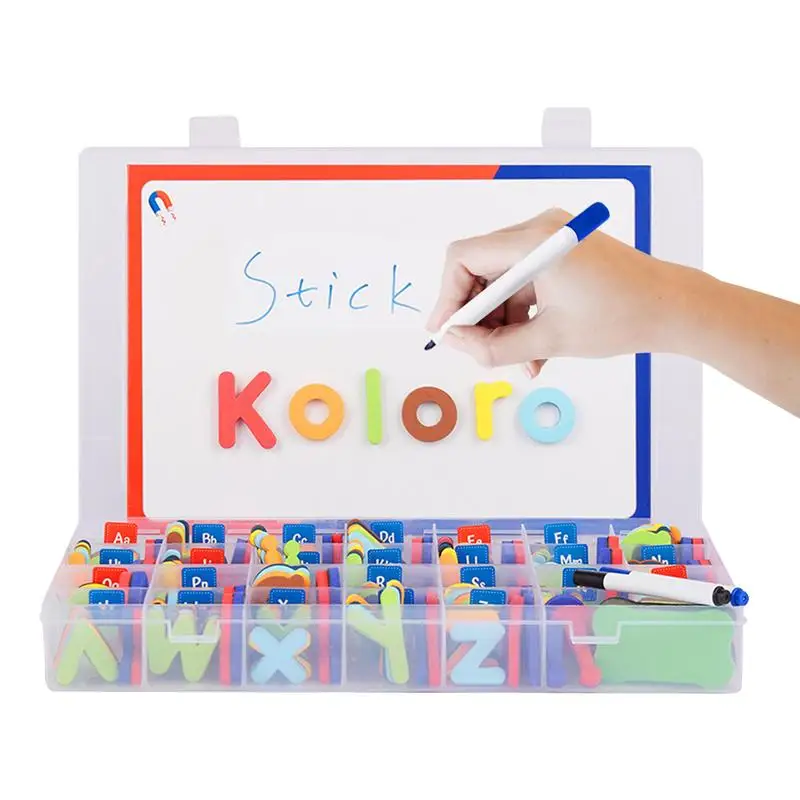 Magnetic Letters For Classroom Magnet Letters With Storage Box Classroom Magnetic Letters With Double-side Magnetic Board Foam