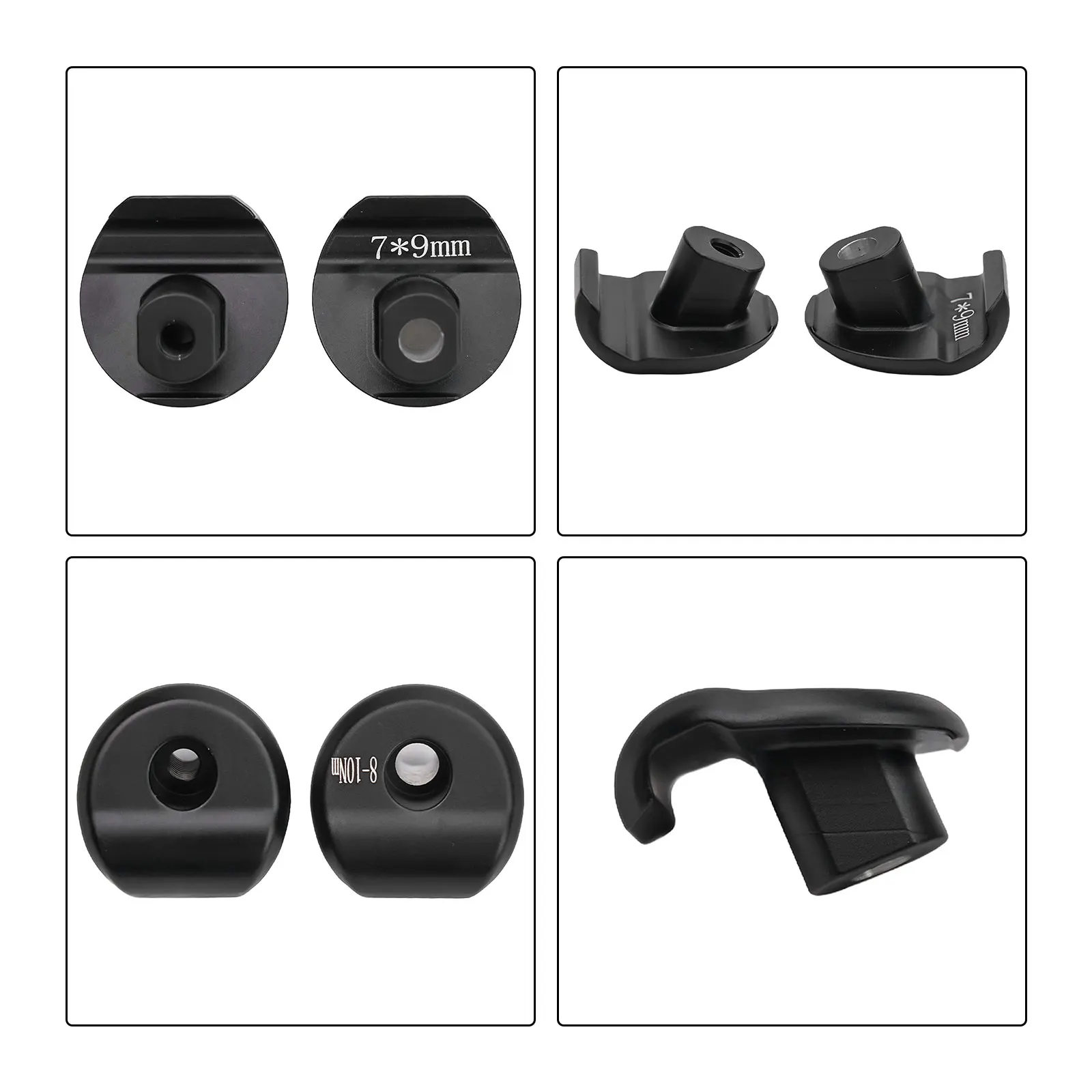 

7x9mm/7x10mm Black Bike Seatpost Clamp Accessories Parts Spare Study Easy Installation Exquisite Repair Replacement
