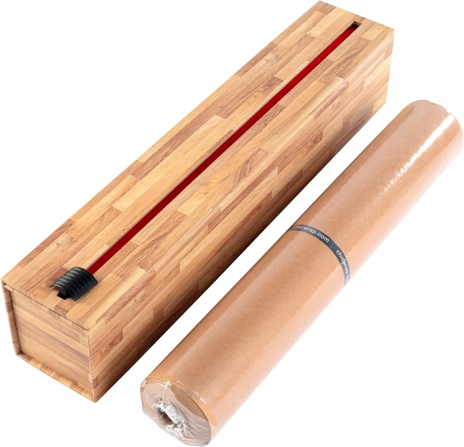 

Unbleached Parchment Paper Dispenser with Slide Cutter - 15"x164' Roll for Baking, Cooking & Culinary Use - Kosher Certified