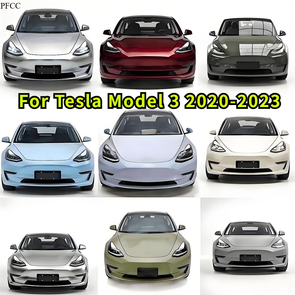 

For Tesla Model 3 2020-2023 Pre-cut PPF Color Change Film DIY Colorful PET Paint Protection Film Anti-Scratch Vinyl Wrap Cover