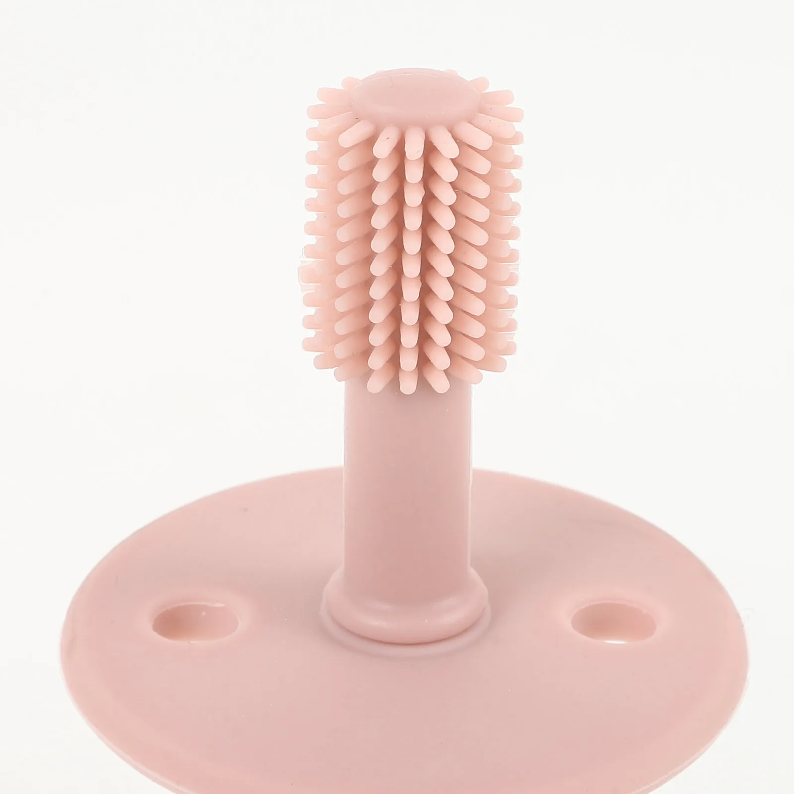 1 قطعة فرشاة أسنان الطفل سيليكون واقية يربك دليل آمنة العناية بالفم طفل شعيرات التدريب فرشاة الأسنان الوردي