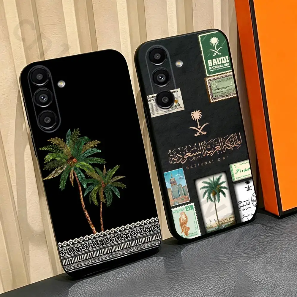 Kingdom Of Saudi Arabia Flag Phone Case For Samsung Galaxy A13,A21s,A22,A31,A32,A52,A53,A71,A80,Soft Black Shell