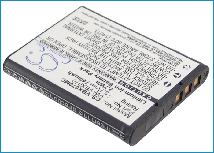 Camera 740mAh Battery For HX-DC10EF-K HX-DC1EB-H HX-DC1EB-K HX-DC1EB-R  HX-DC1EF-H  HX-DC1EG-H  HX-DC1EG-P HX-WA10EB-A