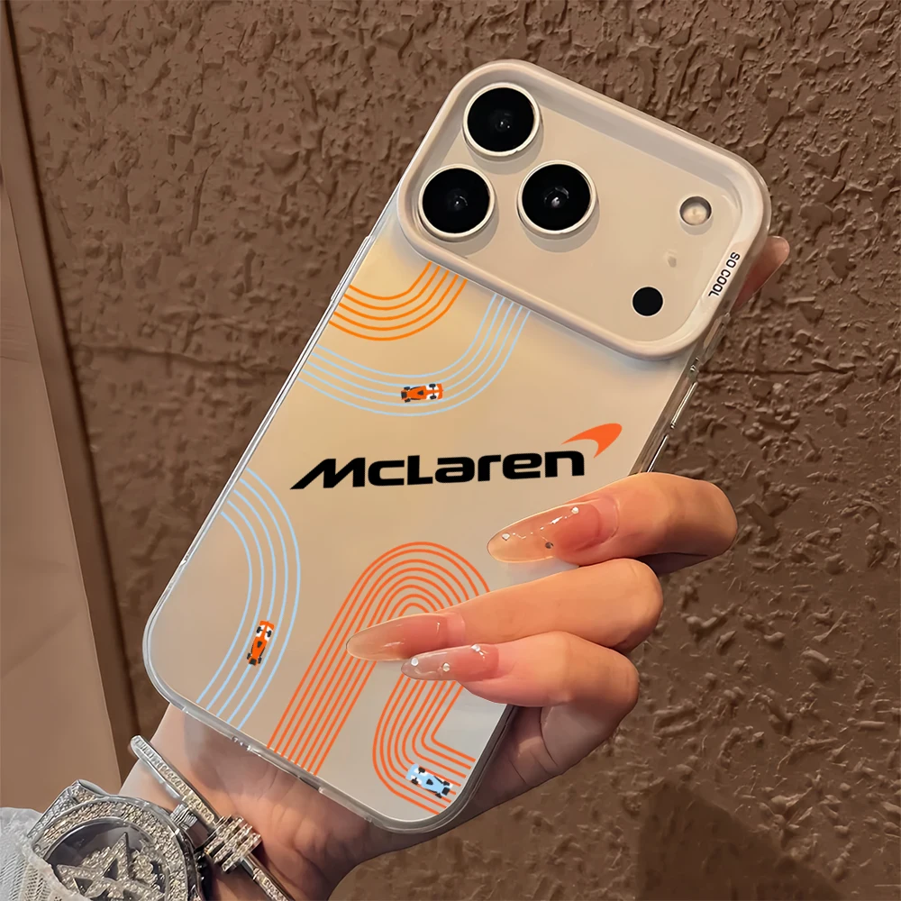 Fashion Racing M-McLaren-S Logo Cool For Samsung Galaxy S23 S24 S25 5G S26 Ultra Plus Fe Laser Cover IMD Case