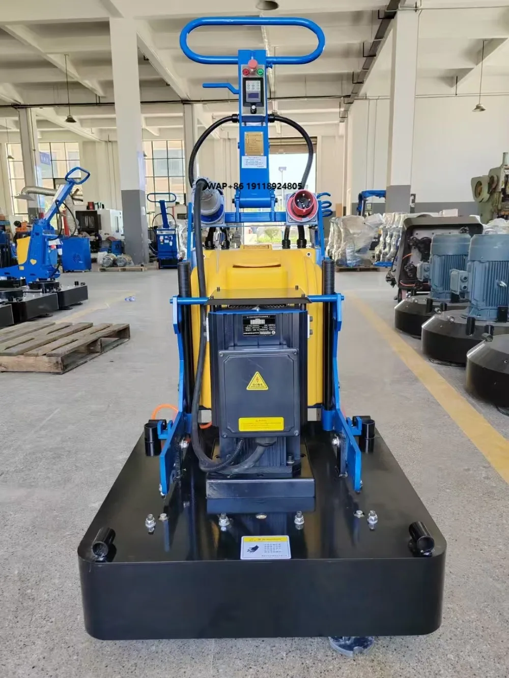 Heavy-duty Industrial Manual Concrete Floor Grinder with Motor 380V 760MM 18.5KW High Efficiency Terrazzo Grinding Machine