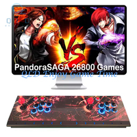 3D PandoraSaga WIFI box 26800 in 1 Save Function Arcade stick Retro Game LED Console Metal Cabinet Support 4 Players Zero Delay