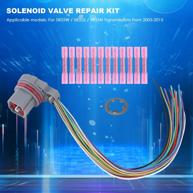 Solenoid Valve Repair Kit 5R55S 5R55W Wire Harness Pigtail Repair Kit For Shift Solenoid (99622)