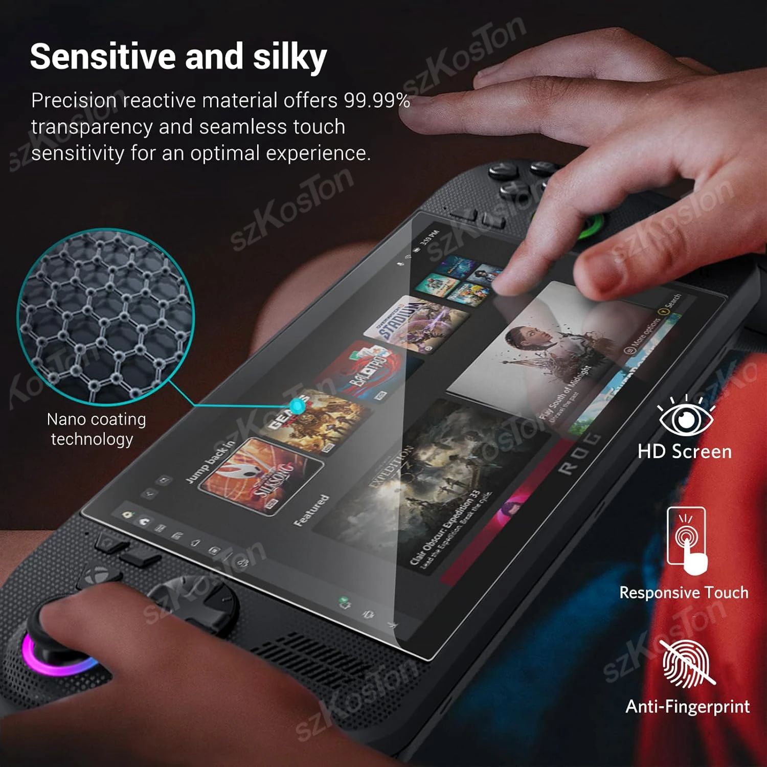 1-2 حزمة 9H واقي للشاشة من الزجاج المقسى لأجهزة ASUS ROG Xbox Ally X 2025 وحدات تحكم الألعاب المضادة للخدش HD ملحقات ألعاب الفيلم