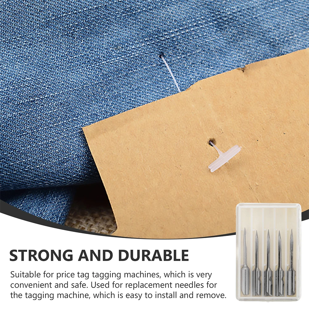 

5 Pcs Needle Head Umbrella Tag Applicator Needles Labeling Machines Metal for Tagging Tool