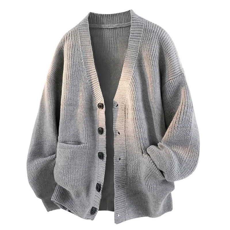 

Мужской уличный домашний удобный теплый свитер, кардиган, шерстяной свитер, осенне-зимний модный тренд, ветрозащитная теплая домашняя одежда