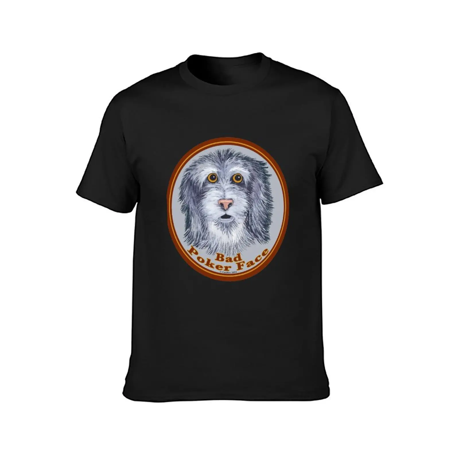 Sheepdog Poker Face T-Shirt shirts graphic tees oversizeds mens graphic t-shirts funny