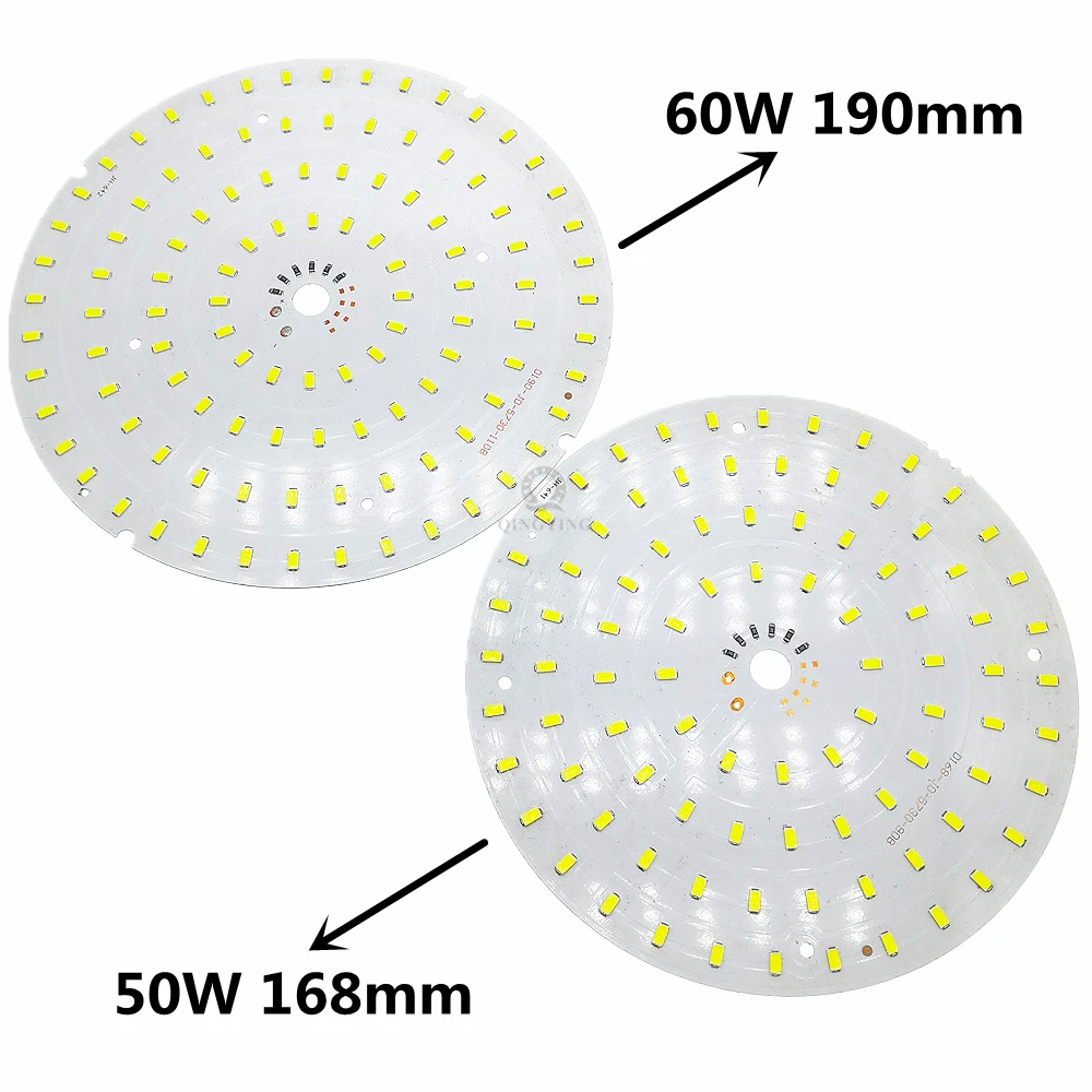 10pcs 5V Light Board 3W 5W 7W 9W 12W 24W 36W 40W 50W 60W White Color 46mm-186mm LED Lamp Panel For Spotlight Ceiling Light