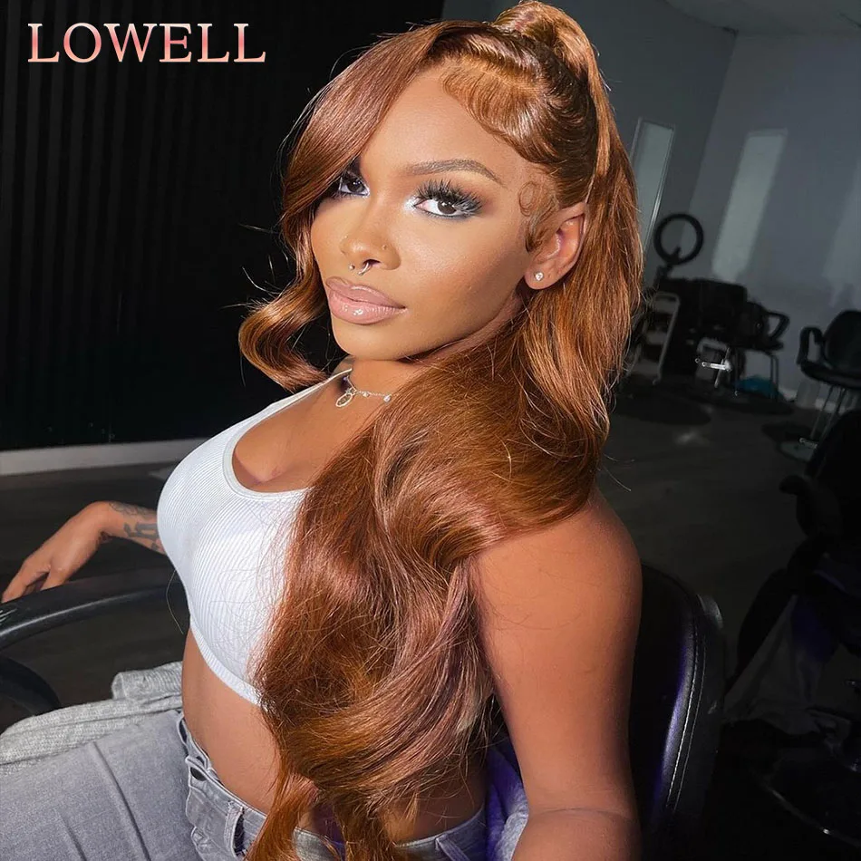 Chocolate Brown Lace Front Wigs Body Wave Human Hair For Women 13x4 13x6 HD Lace Frontal Wig Preplucked Colored Human Hair Wigs