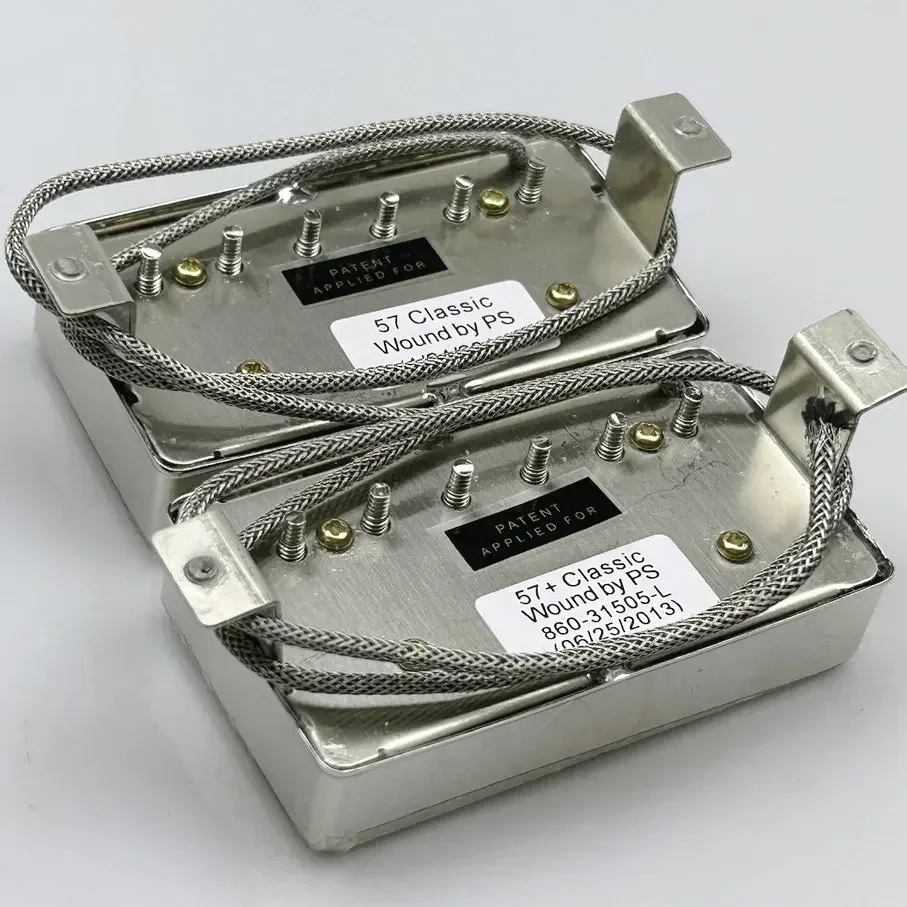 '57 Classic & '57 Classic Plus Humbucker Pickup Set - غطاء النيكل Alnico II (8K & 8.6K) - نغمة PAF العتيقة #3