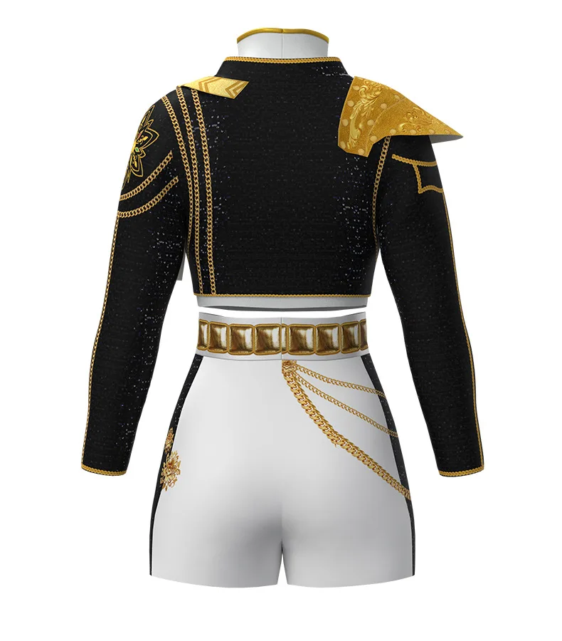 أزياء أنيمي زوي ميرا رومي التأثيرية شعر مستعار أسود للهالوين لملابس النساء