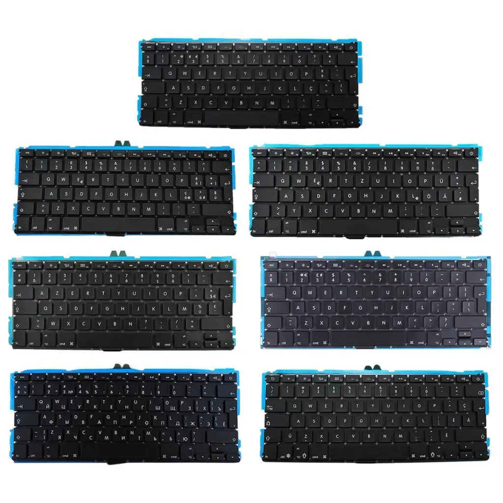 

Layout Keyboard Backlit Plastic Laptop Part Replace Faulty Key for Apple Macbook Air 13 A1369 A1466 2011-2014