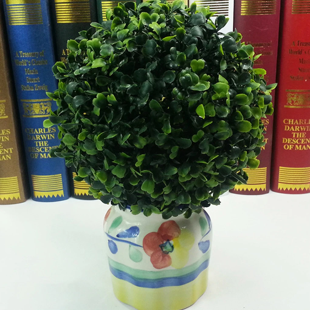 Green Versatile Artificial Grass Dome Ball Plants Eco-friendly Low Maintenance Artificial Plant Ball green 30cm