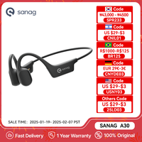 Sanag A30S AirRun Wireless Bluetooth 5.3 Earphone Open Ear Air Conduction 360° Panoramic Sound Headphone IPX7 Waterproof Headse