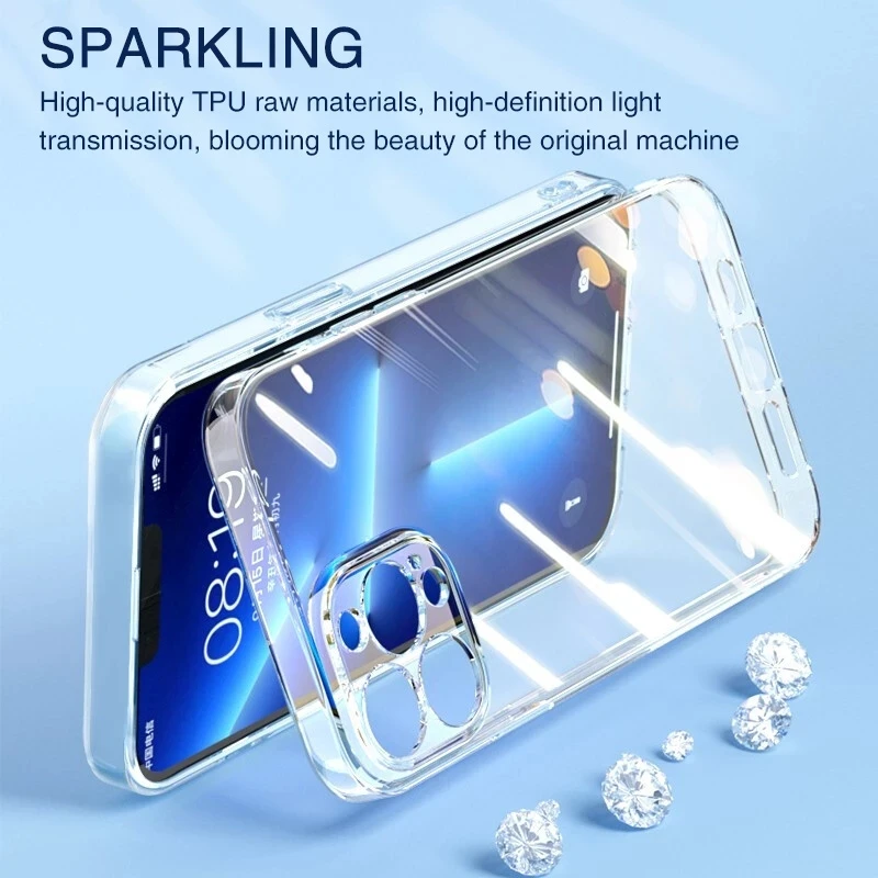 Ultra Thin Clear Phone Case For iPhone 15 14 13 12 11 Pro XS Max XR X 7 8 6 6s Plus SE 2020 2022 Soft TPU Silicone Back Cover