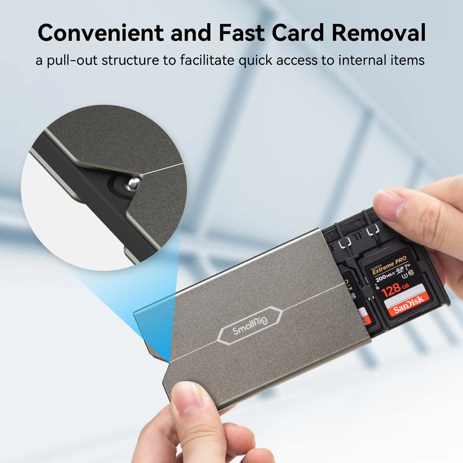 SmallRig-Funda de tarjeta de memoria con soporte para tarjeta SIM, para tarjetas SD/Micro SD/SIM DSLR, para cámara Sony, fotografía, grabación de
