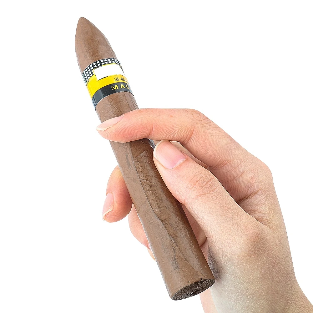 Resin Simulation Cigar Fake Model Realistic Shooting Props for Men Gifts Funny Toy Novelty Trick Home Decor Supplies Craft