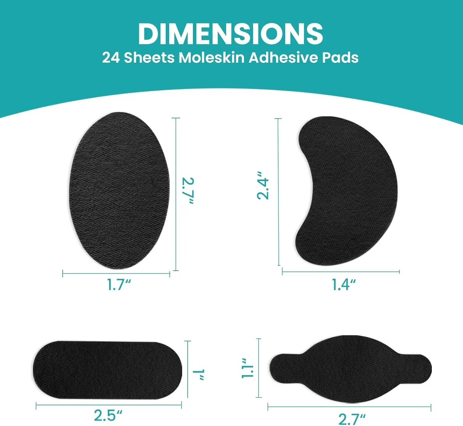 4 أنواع 10 قطعة منصات لاصقة Moleskin شرائط منع البثرة الخلد الجلد الشريط ملصق قدم كعب الأحذية الحشو منع الاحتكاك #3