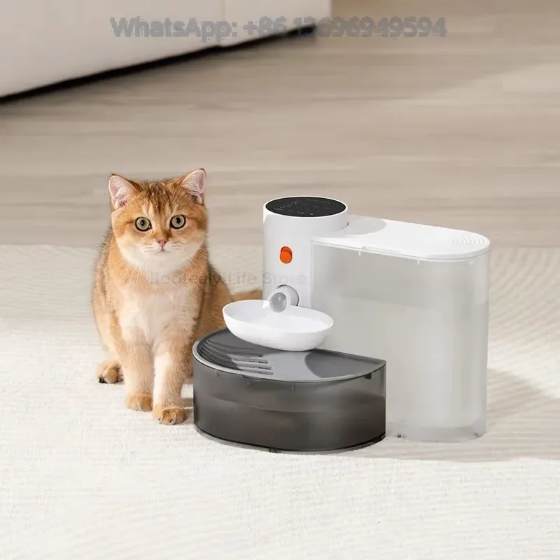 Dispenser Water Fountain Moving Water Unplugged Automatic Water Feeder Pet Dog Drinker Pet Feeder Fountain