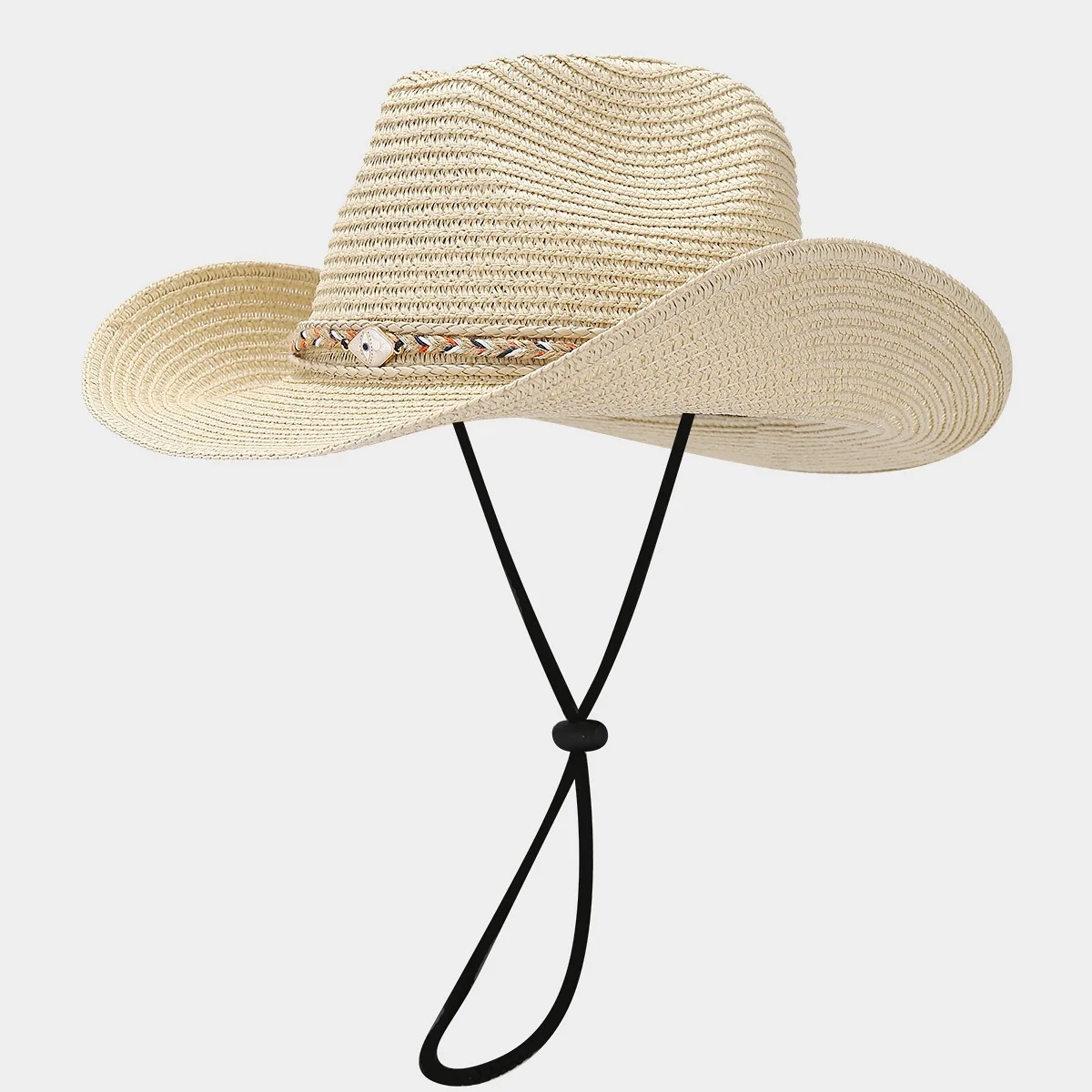 Damen Sommer-Urlaubs-Panama-Strohhut, Retro-Formbarer Rand, Outdoor-Reise-Sonnenschutzkappe