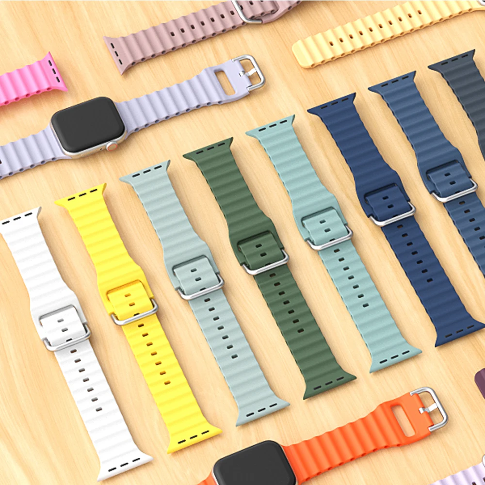 Ocean Band for Apple Watch 10 46mm 45mm 42mm 44mm Ultra 2 49mm 41 40 mm Wrist Correa bracelet iWatch Series 9 8 7 6 SE 5 Straps