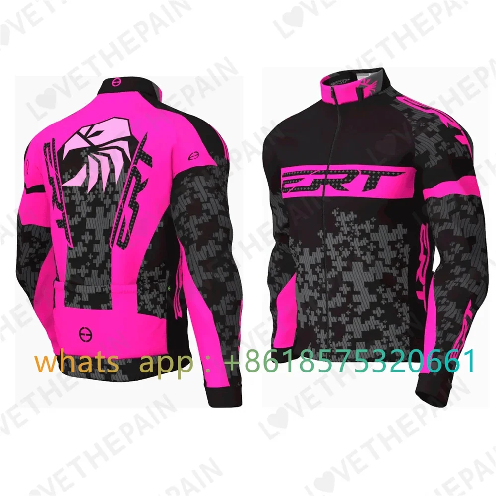 

Зимняя велосипедная куртка для гонок, флисовая термовелосипедная одежда, мужской топ с длинными рукавами, уличное ветровое теплое джерси, комплект MTB велосипеда