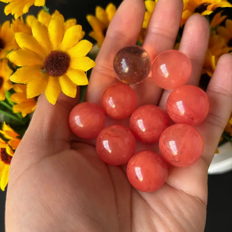 20mm natural crystal smelted stone balls for home decoration