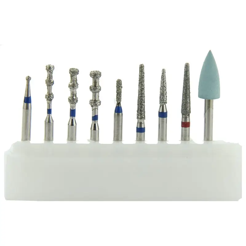 TJIRIS 2 Boxes Diamond Burs Set Porcelain Veneers Preparation Diamond Polishing Bits Set 6000