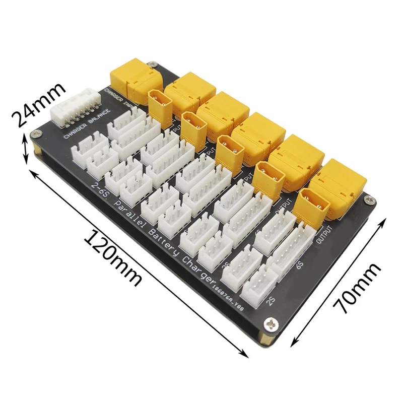 Carte de charge de batterie au lithium parallèle, chargeur, composants électroniques, compte 30, compte 60, prise 2-6S, 24 pièces pour les dieux