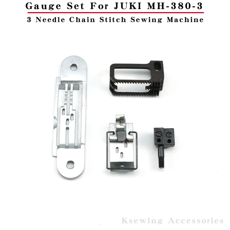 

MH-380-3 Gauge Set For JUKI Three Needle Chain Stitch Sewing Machine Accessories Fit incline 3 Needle