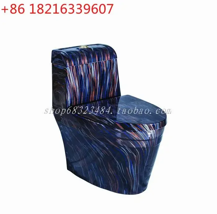 

Boutique high-end wood grain, marble pattern toilet, super swirl one-piece toilet toilet