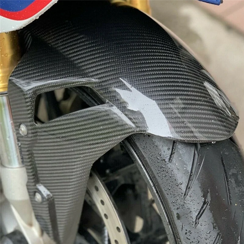 

A92Q-Motorcycle Front Fender Mudguard for BMW S1000RR S1000R HP4 2019 2020 2021 Carbon Splash Guard