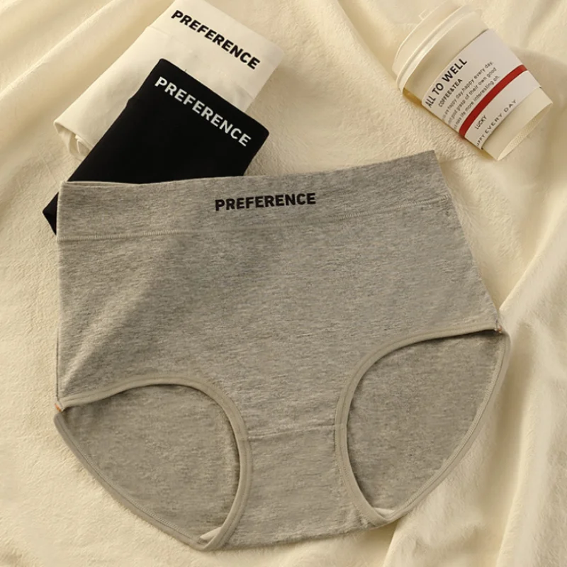 3PCS/set Color Panties Cotton Women Comfortable High-waist Underwear Soft Linge… - Image 3