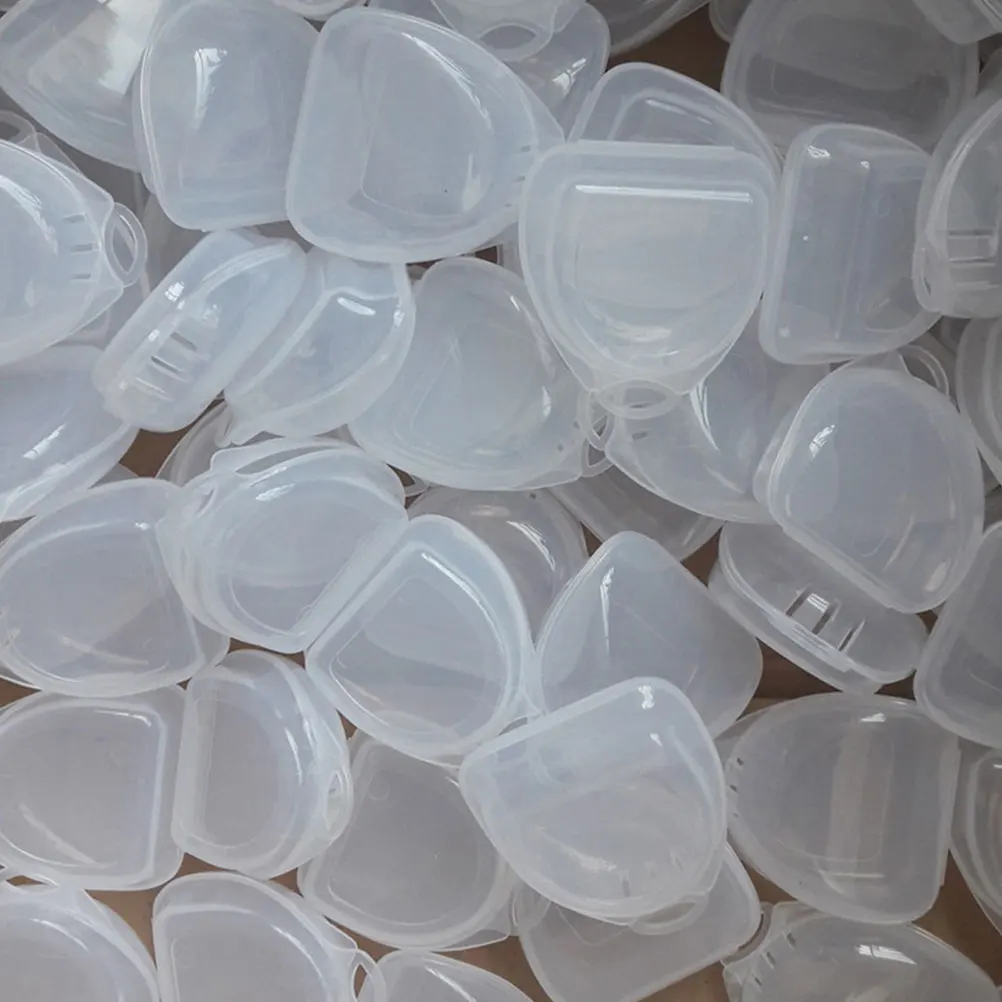 

5 шт., коробка для хранения каппы для бокса, устойчивый к царапинам, легкий чехол для хранения зубных протезов, компактный держатель для зубов, портативный для путешествий