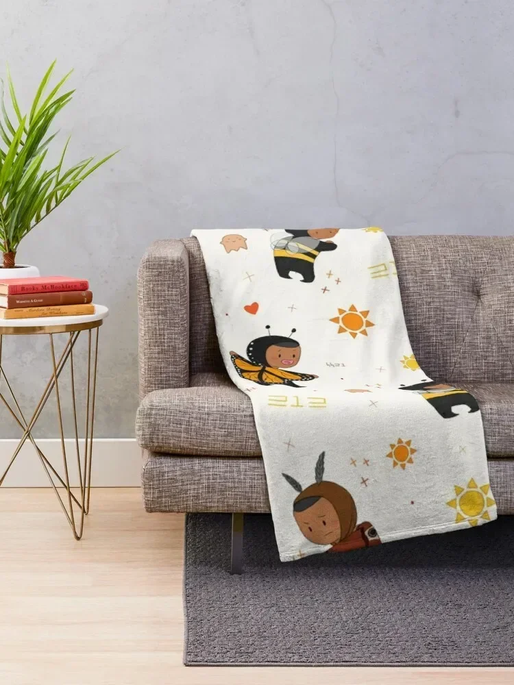 Bug Battalion Scatter Print Throw Blanket Soft Blankets For Bed for sofa Blankets