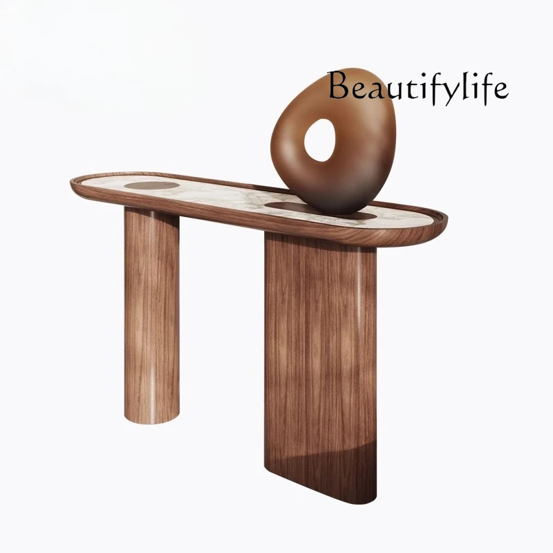 

Small apartment modern entrance table Hotel apartment Elevator entrance End view platform Middle antique entrance cabinet