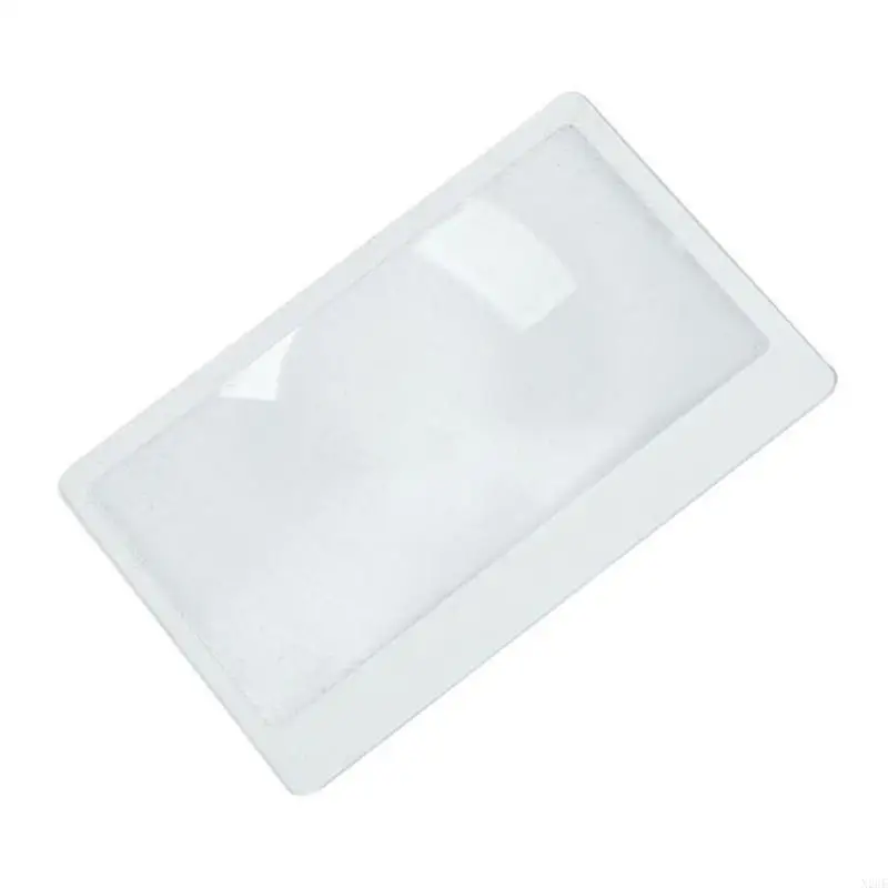 

N2UE Card Magnifier Portable Card Glass Ultra-Thin Outdoor Glass Seniors Reading Aid 85x55mm