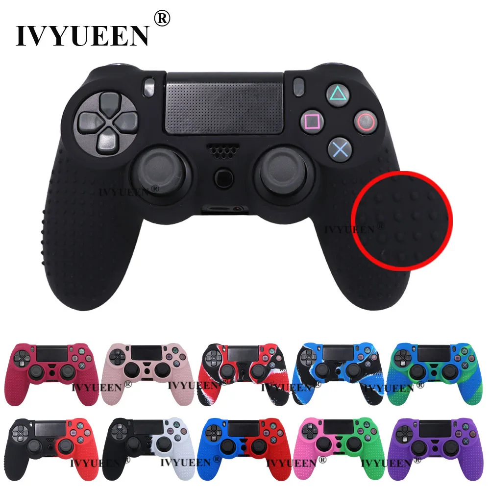 IVYUEEN Anti-slip Silicone Cover Skin Case for Sony PlayStation Dualshock 4 PS4 DS4 Pro Slim Controller