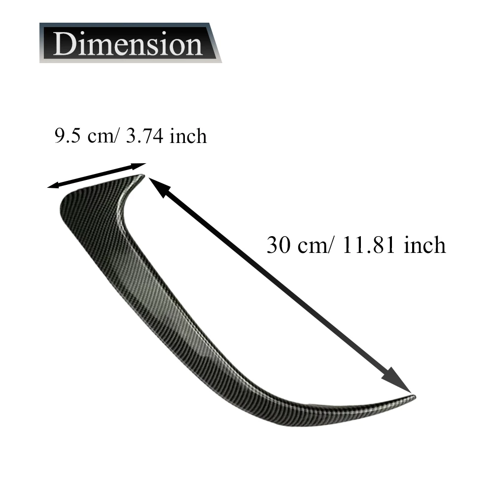 2pcs Rear Bumper Splitter Side Canards Trim for Benz CLA-Class C117 CLA200, CLA220, and CLA250 2013-2019