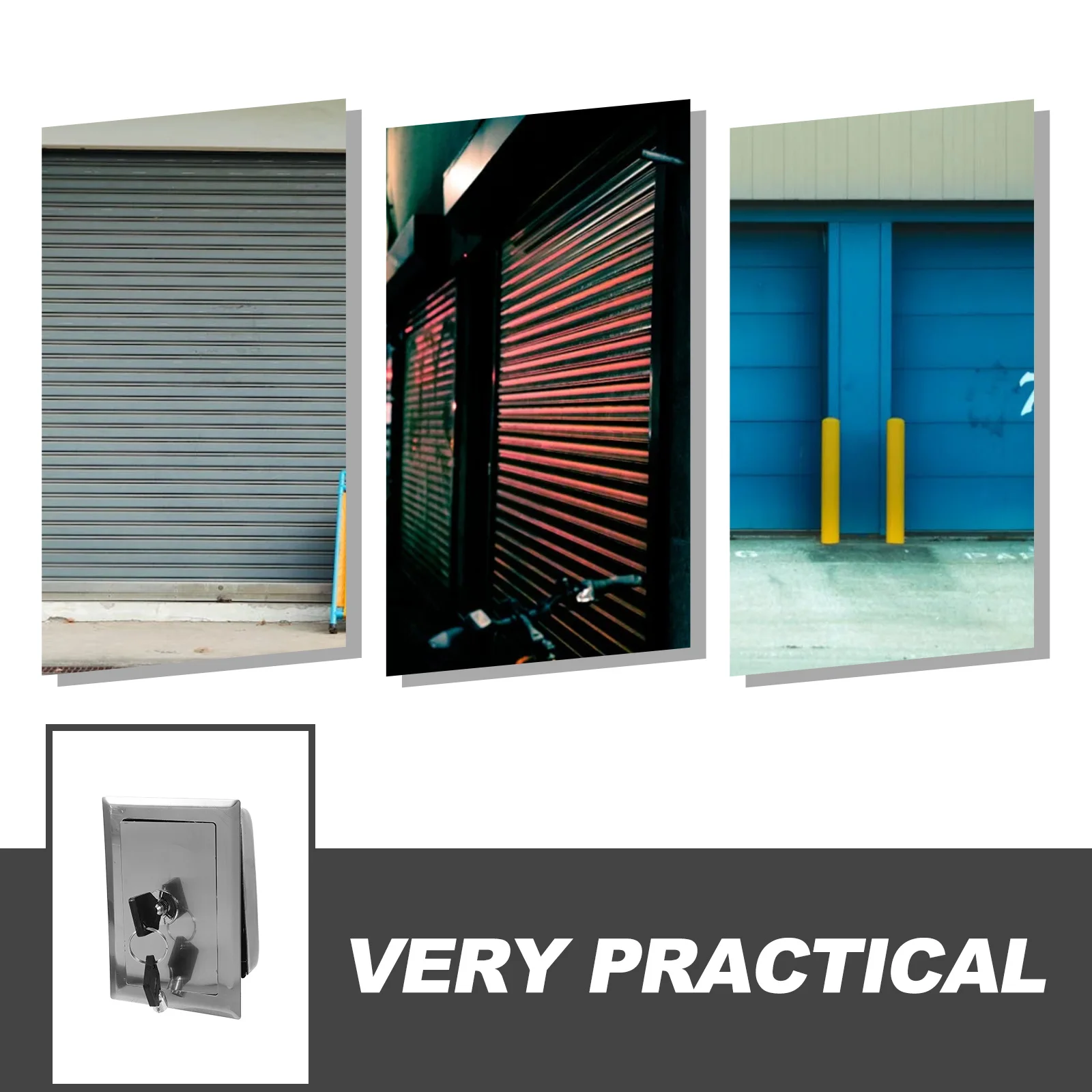 Manual Switch Box Push Button Starter Switch Enclosure Stainless Steel Key for Outdoor Rolling Shutter Control